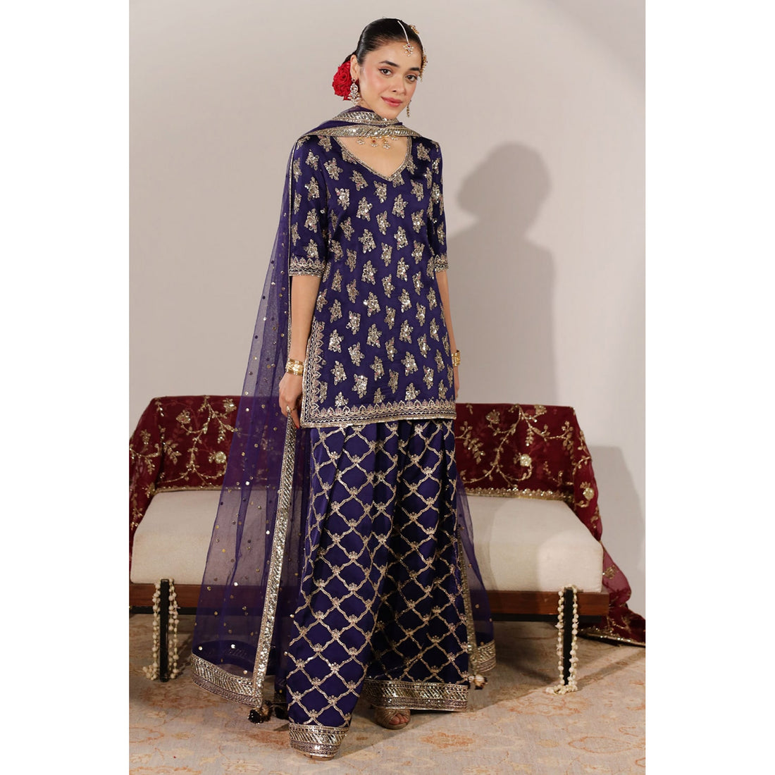 Dyot |JHIL MIL-DEEP VIOLET OUTFIT