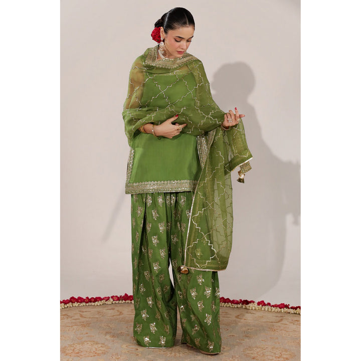 Dyot |Jhil Mil -MATCHA GREEN OUTFIT