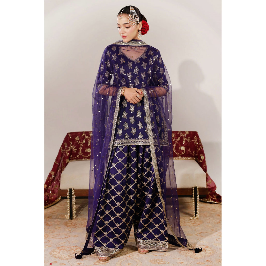 Dyot |JHIL MIL-DEEP VIOLET OUTFIT