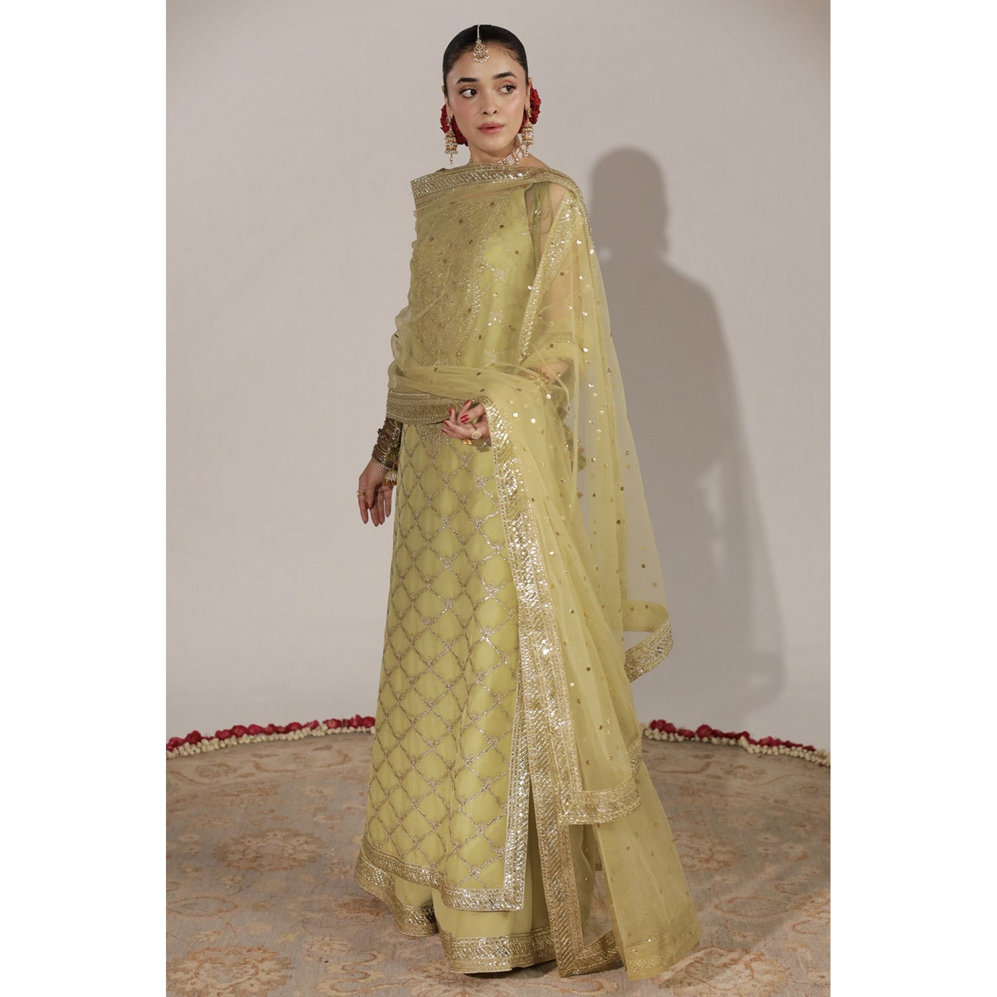 Dyot |JHIL MIL  -Pistachio Green Outfit