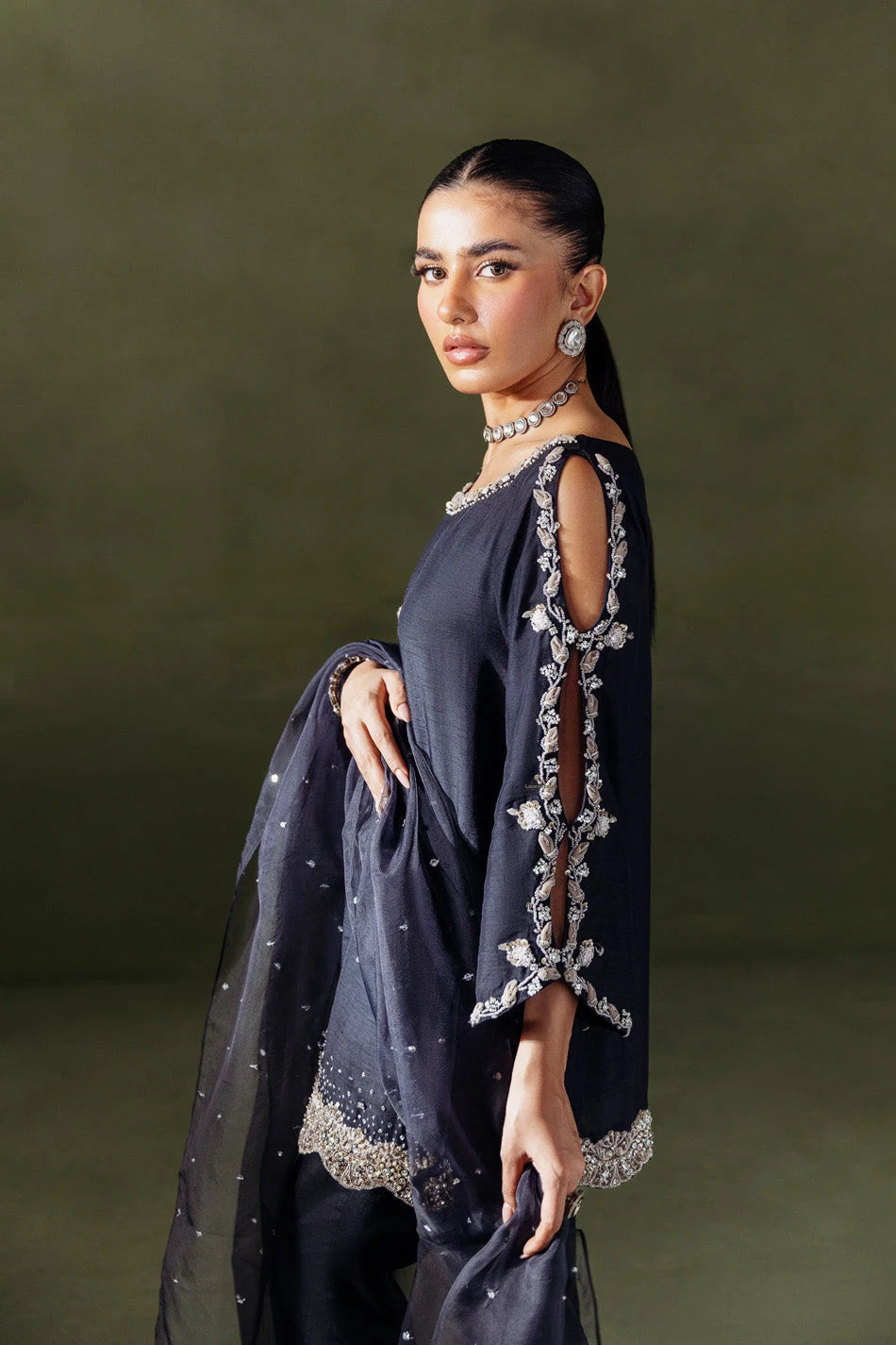 Ammara Khan|Solenne '25 - Midnight Sparkle (D-08)