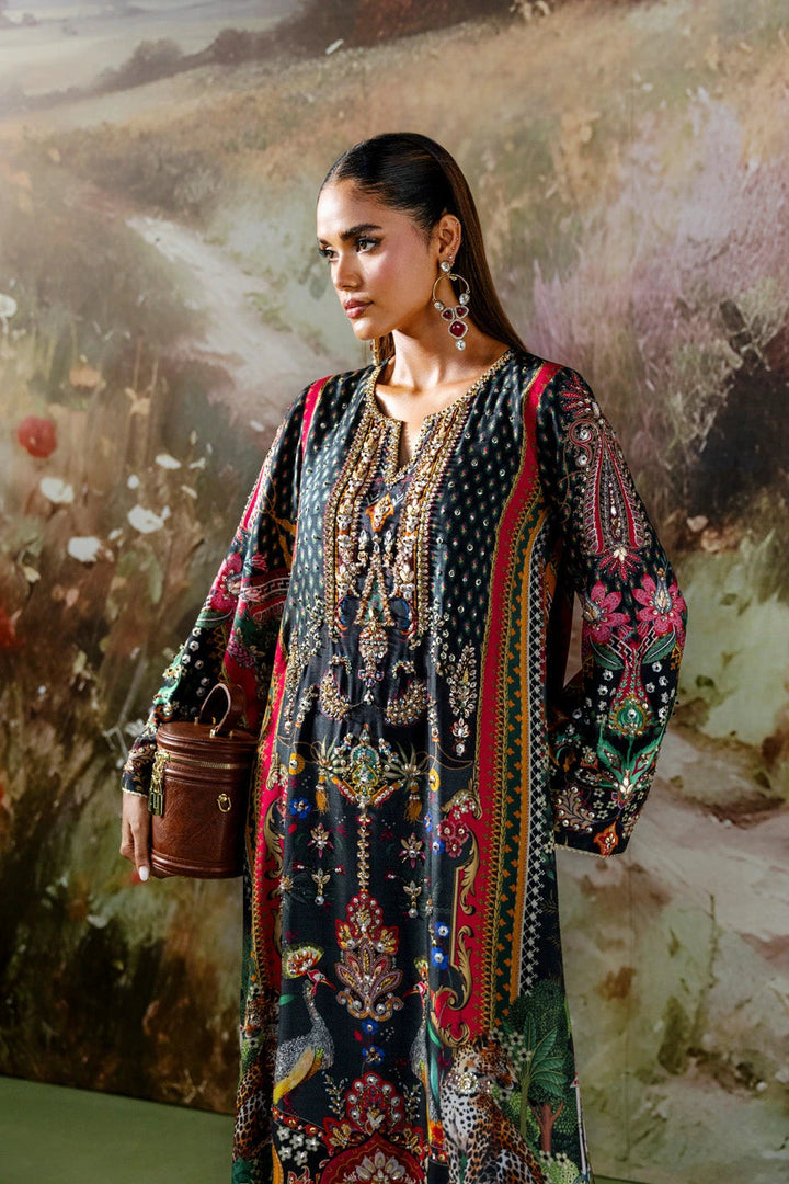 Ammara Khan| Solenne '25 - Midnight Meadow Kaftan (D-11)