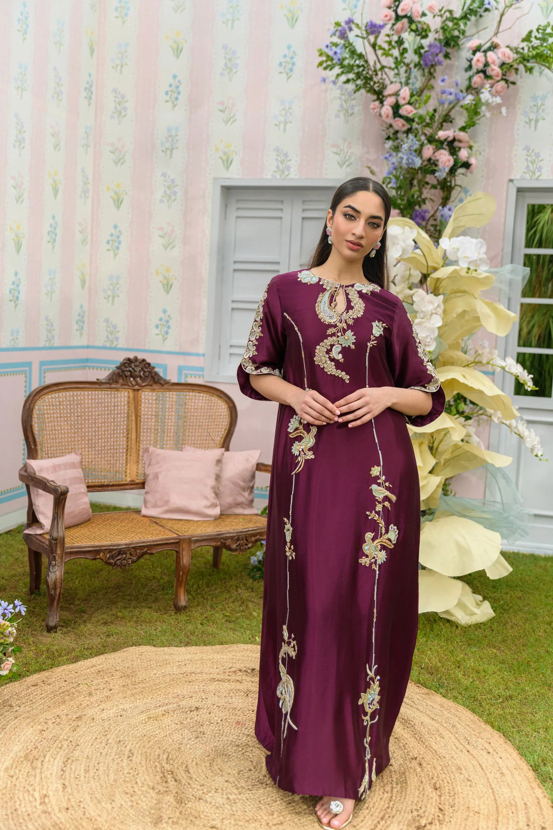 Flairs Studio|Zarayna-Festive Formals '25 - Mulberry