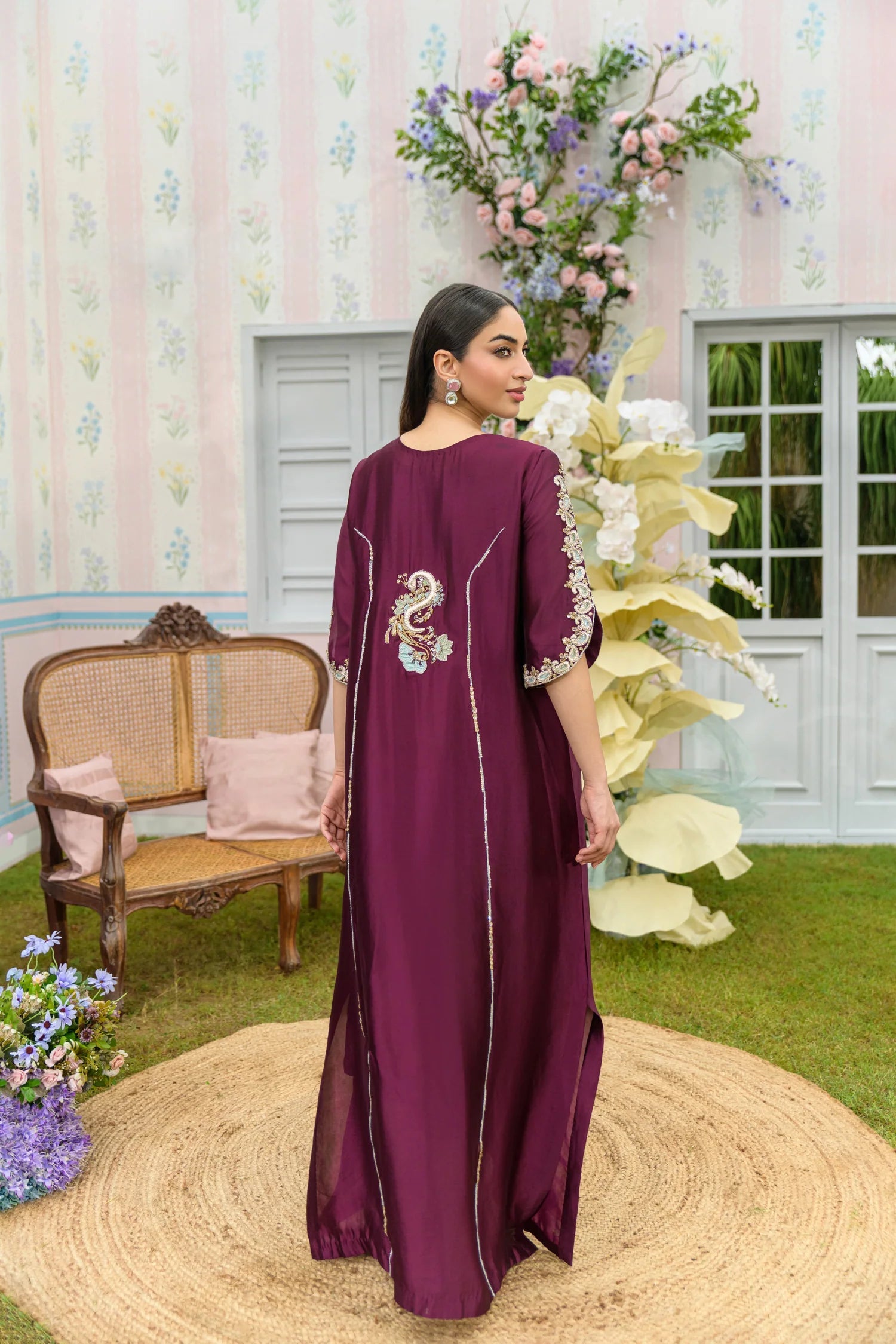 Flairs Studio|Zarayna-Festive Formals '25 - Mulberry