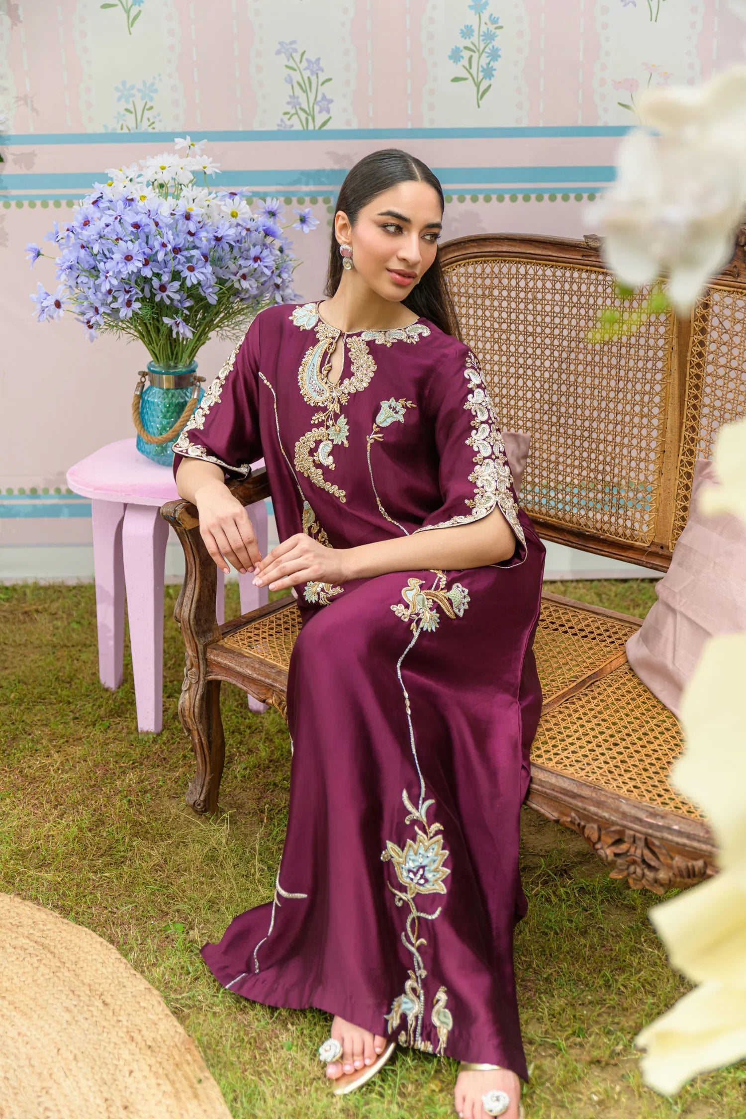 Flairs Studio|Zarayna-Festive Formals '25 - Mulberry