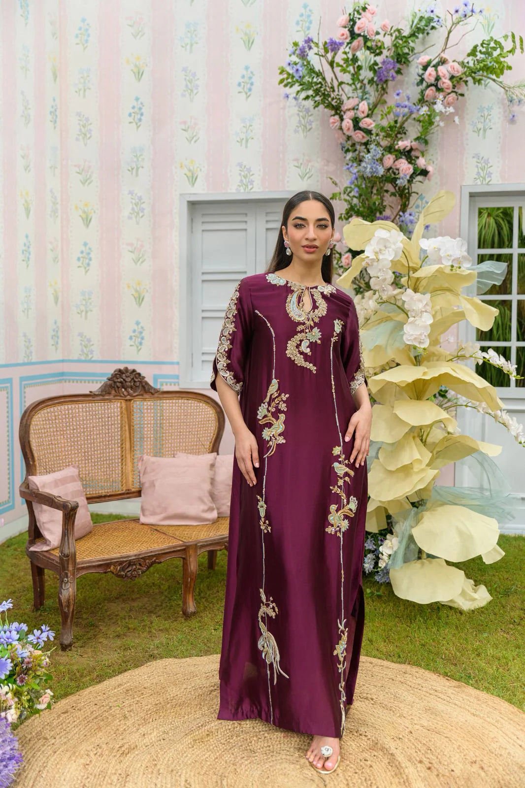 Flairs Studio|Zarayna-Festive Formals '25 - Mulberry