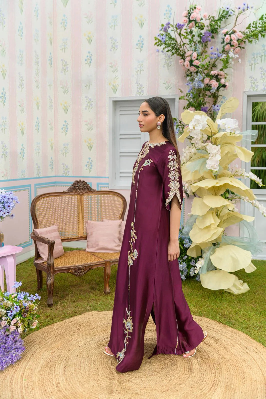 Flairs Studio|Zarayna-Festive Formals '25 - Mulberry