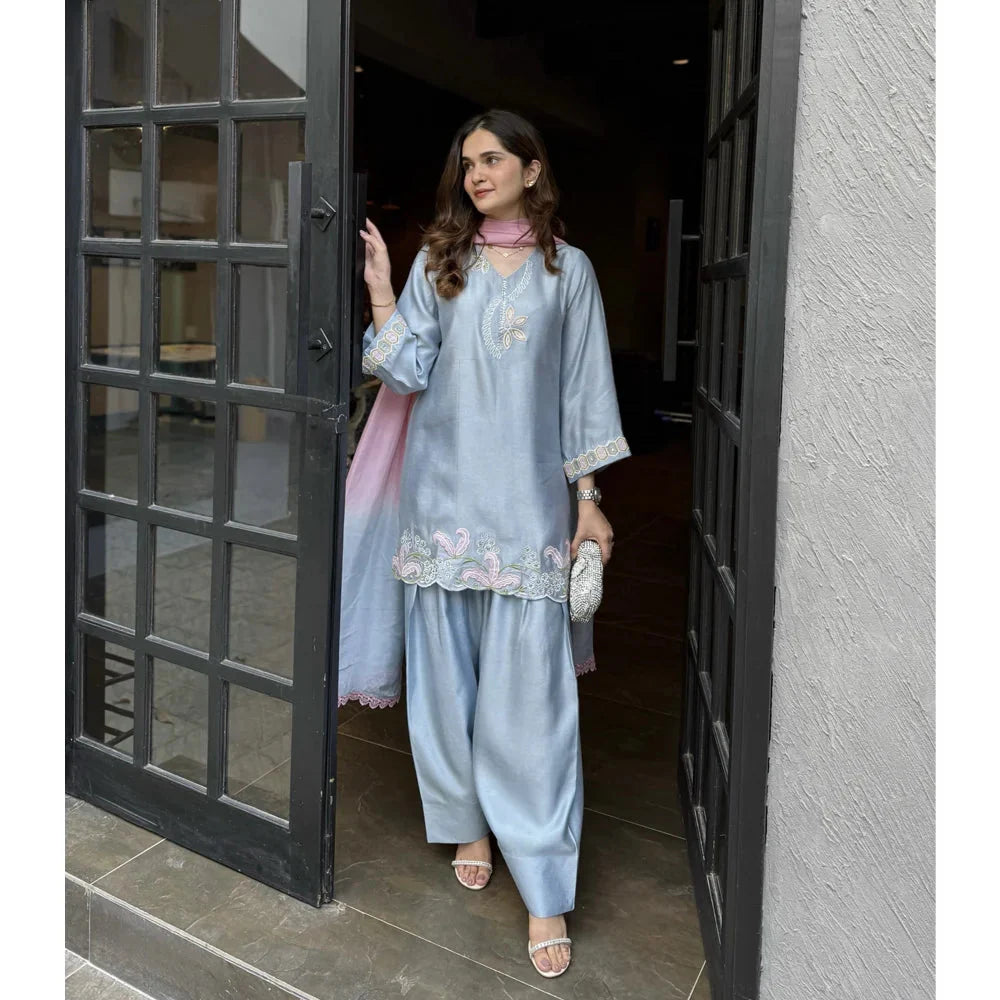 NIMRAH HAFSA | PERIWINKLE FULL SET