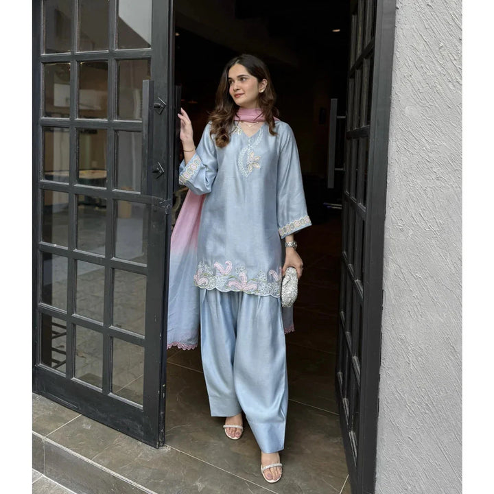 NIMRAH HAFSA | PERIWINKLE FULL SET