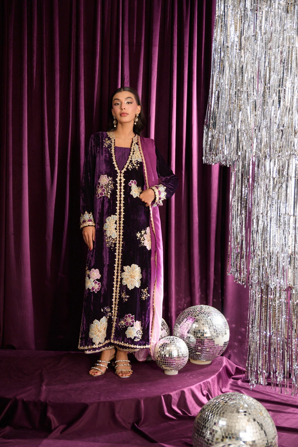 Flairs Studio| Mara Velvet Luxe '25 - Petal