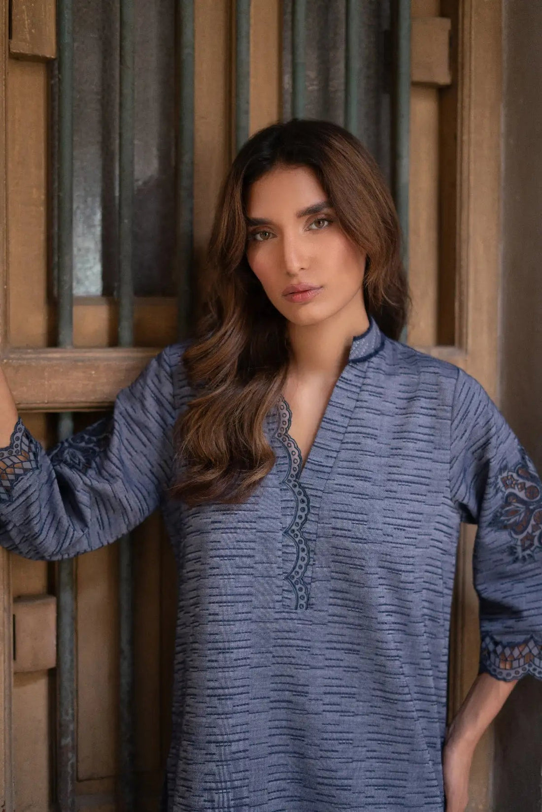 Studio Mehr | Fall  '25 Collectio  - Pigeon Blue Matching Set