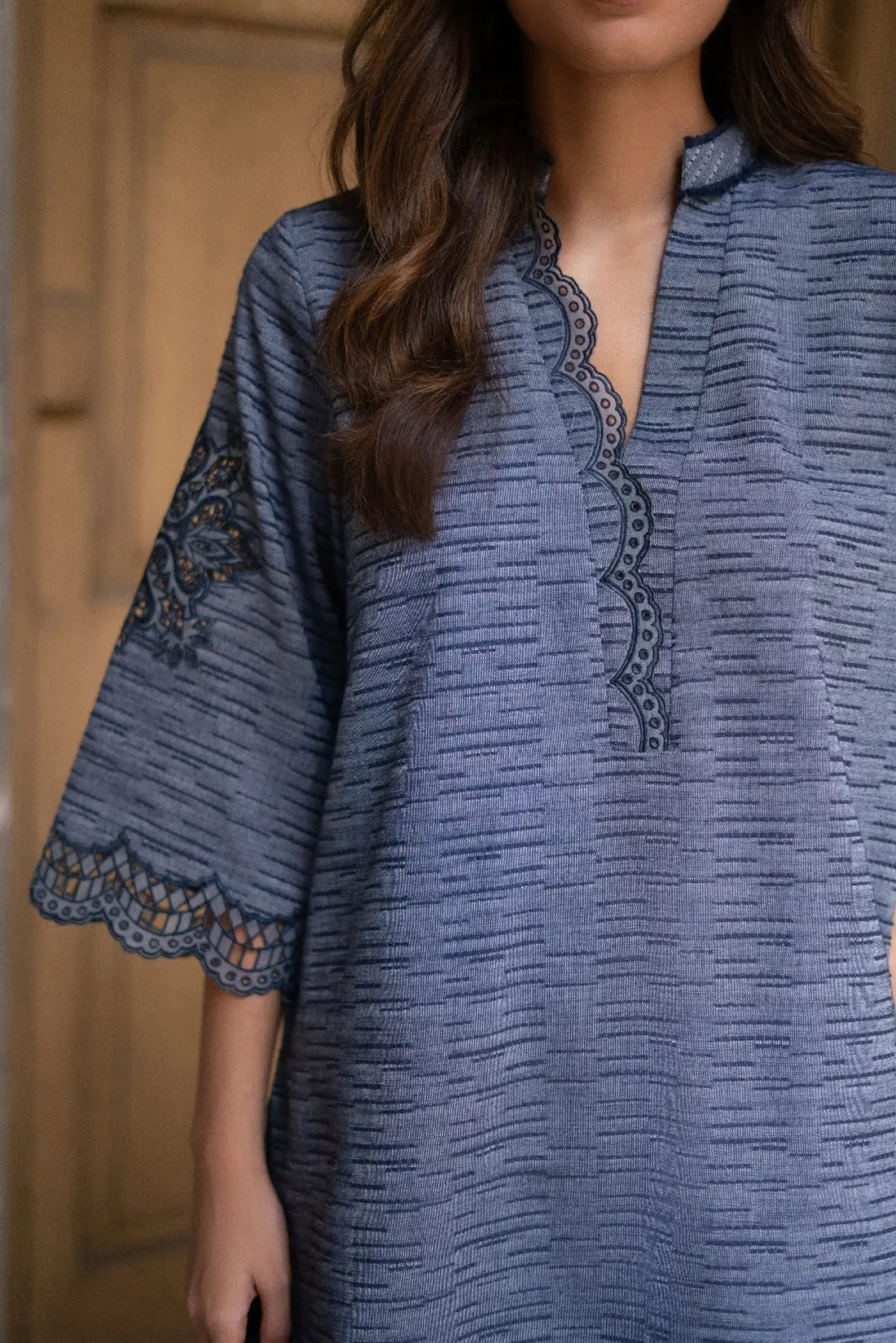 Studio Mehr | Fall  '25 Collectio  - Pigeon Blue Matching Set