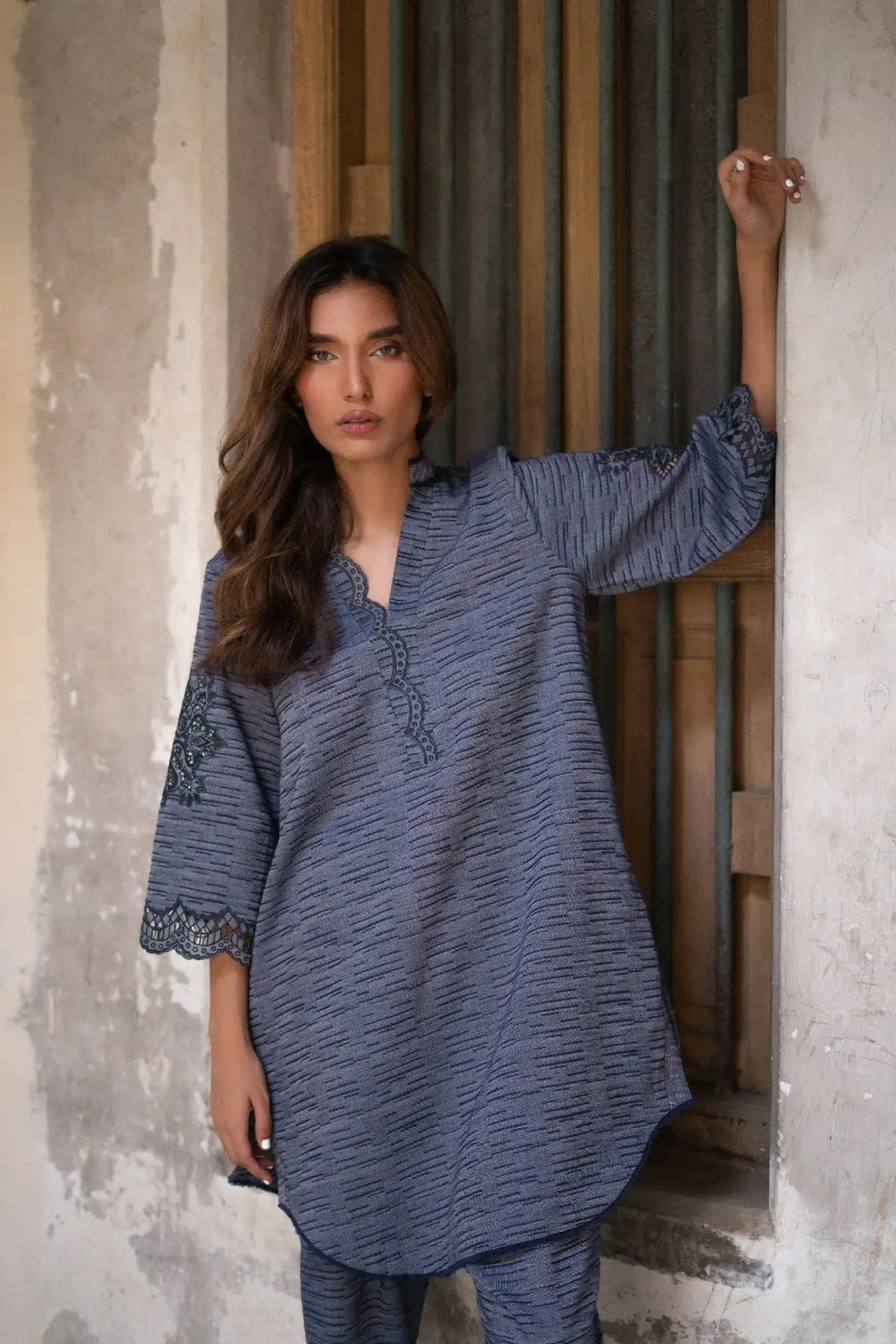 Studio Mehr | Fall  '25 Collectio  - Pigeon Blue Matching Set