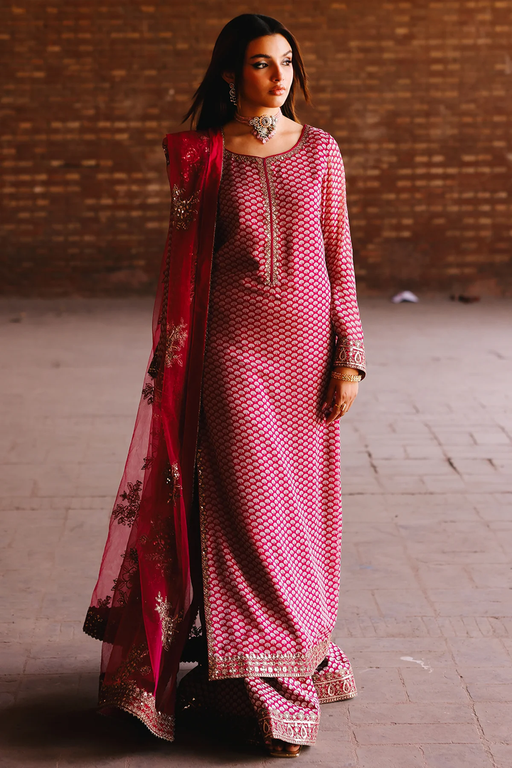 Charizma|Fumes Luxury Chiffon Collection 3-PC Embroidered Chiffon Suit CMA-5-115A