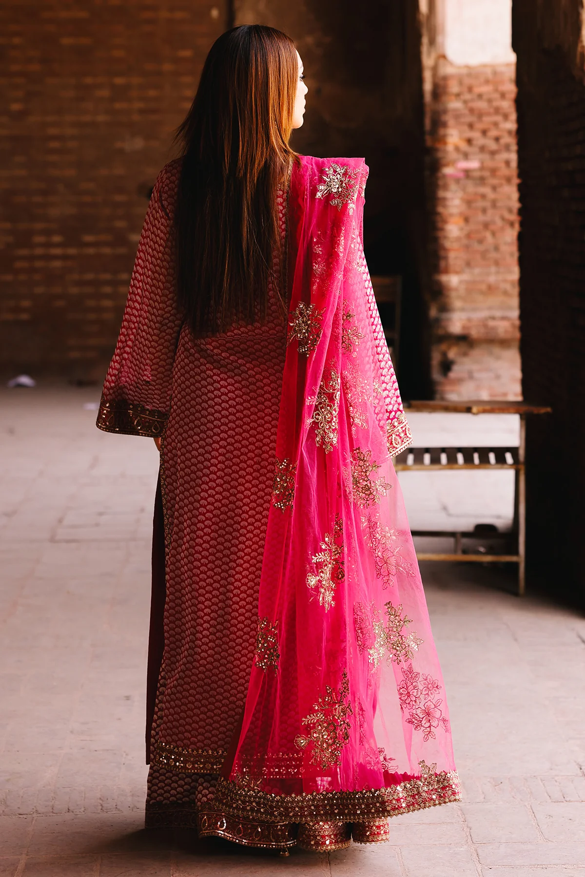 Charizma|Fumes Luxury Chiffon Collection 3-PC Embroidered Chiffon Suit CMA-5-115A