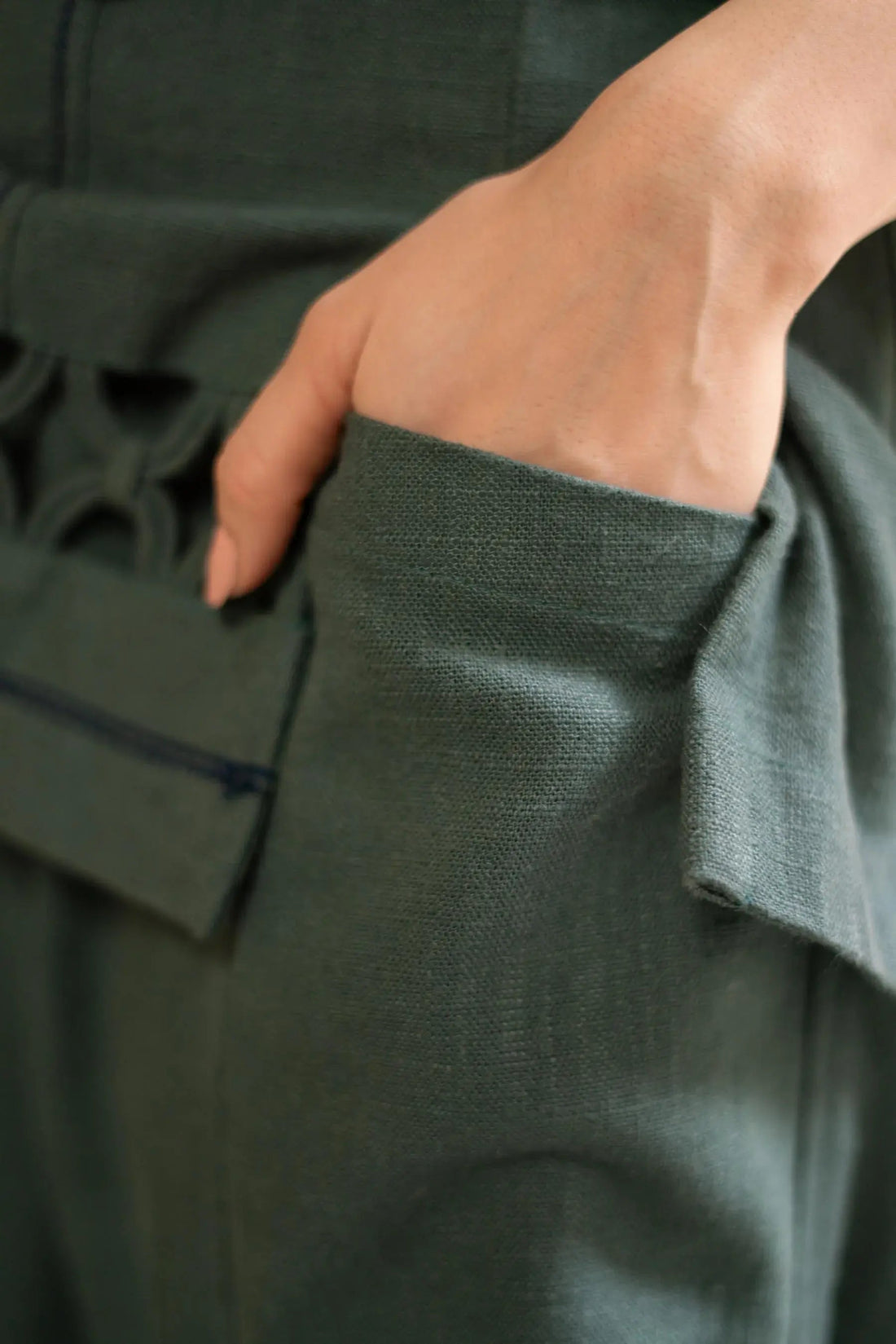 Studio Mehr |  Fall '25 Collection -  Spice Green Matching Set