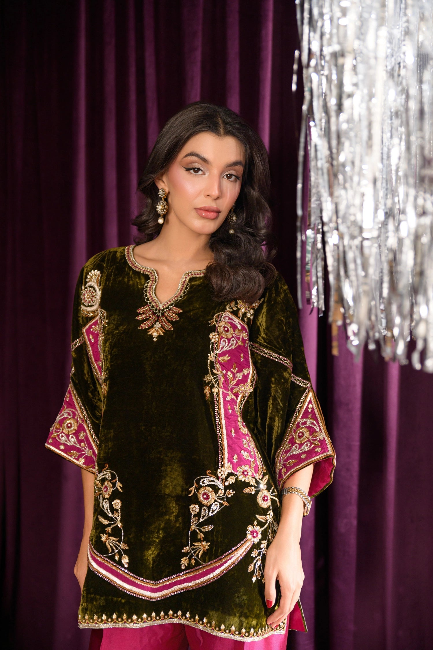 Flairs Studio |Mara Velvet Luxe '25 - Zucchini