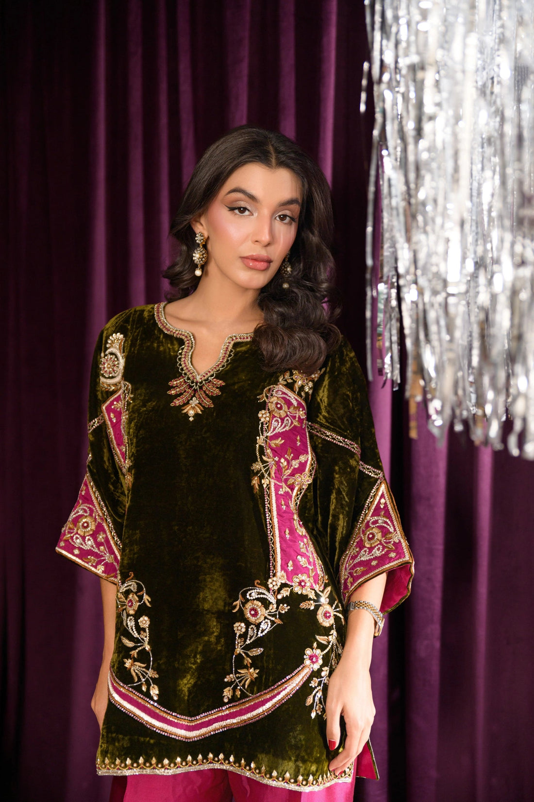 Flairs Studio |Mara Velvet Luxe '25 - Zucchini