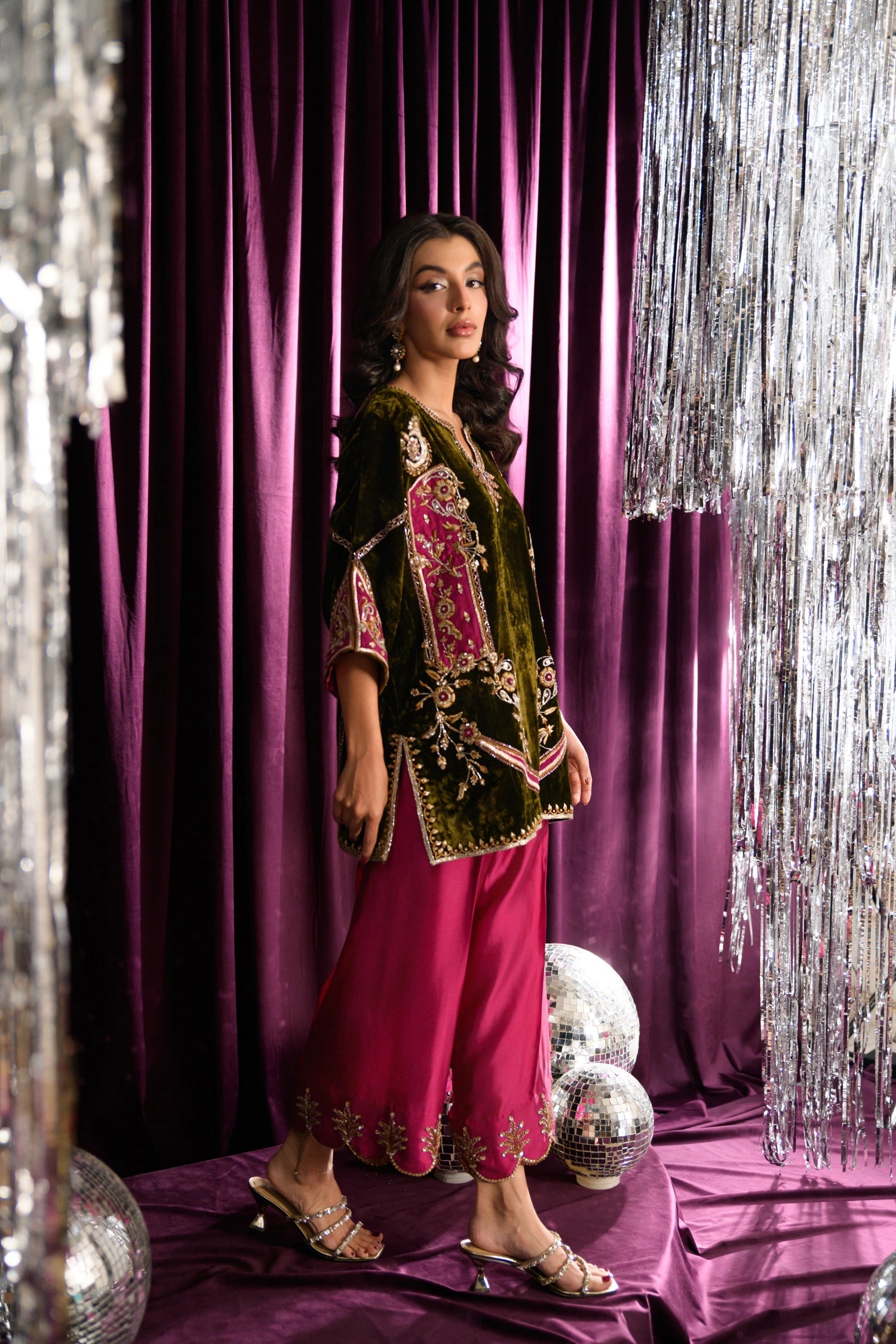 Flairs Studio |Mara Velvet Luxe '25 - Zucchini