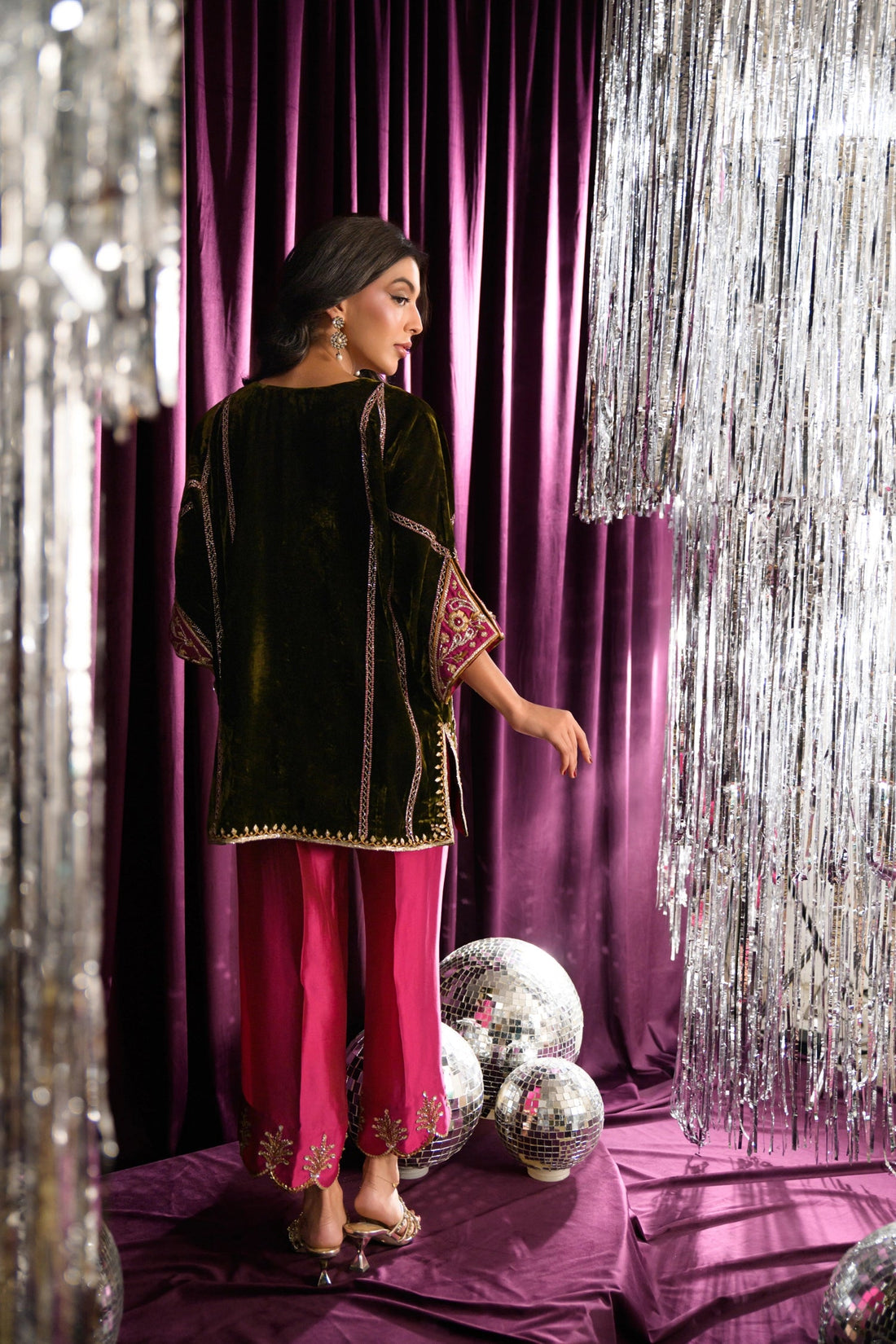 Flairs Studio |Mara Velvet Luxe '25 - Zucchini